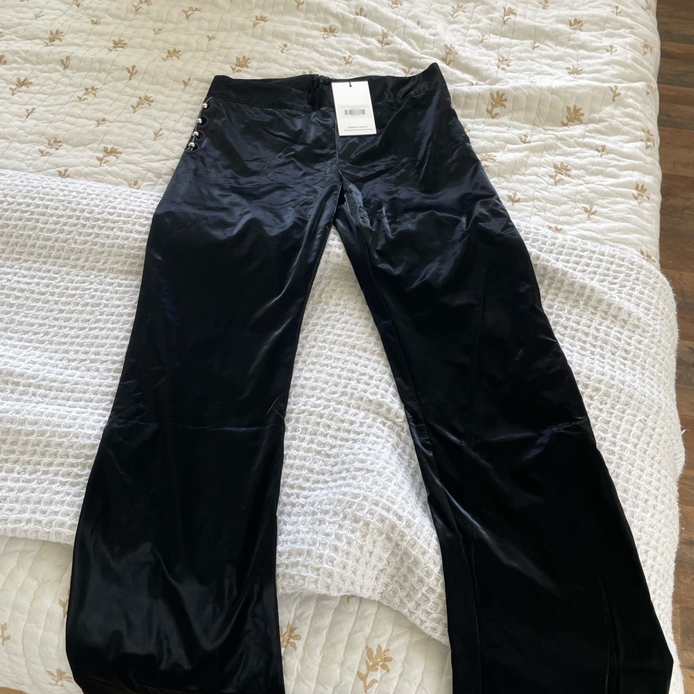 Outcast Sachi Black Leather Pants